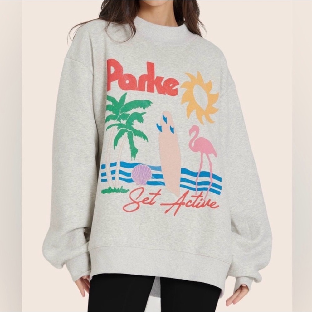 SOLD Parke Women's Cream Graphic Sweater